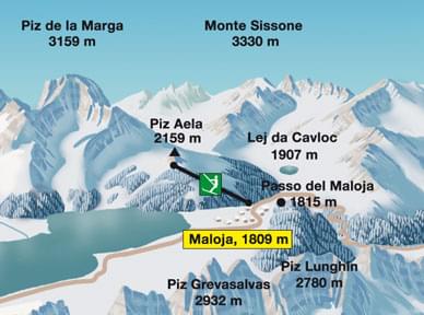 Karte Skiregion
