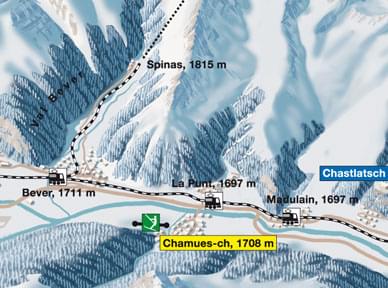 Karte Skiregion